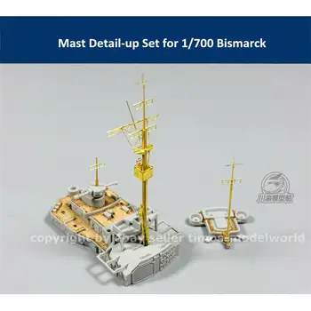 1/700 Bismarck Gemi Modeli CYG014 için CY CYG014 Direk Detaylandırma Seti