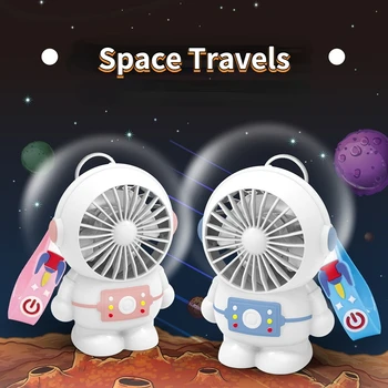 2022 Yeni Astronot Mini USB Şarj Küçük Fan Spaceman Taşınabilir el fanı Seyahat Fanı