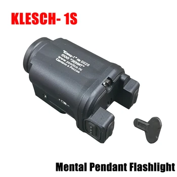 Taktik El Feneri Klesch 1s Asılı İzci Hafif Metal LED Glock 17 G19 silah ışık 400lm Sabit Strobe Anlık Airsoft